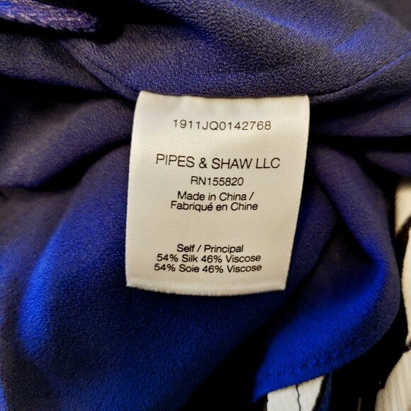 Veronica Beard Mclean Silk Blend Faux Wrap Midi Dress - Picture 7 of 8